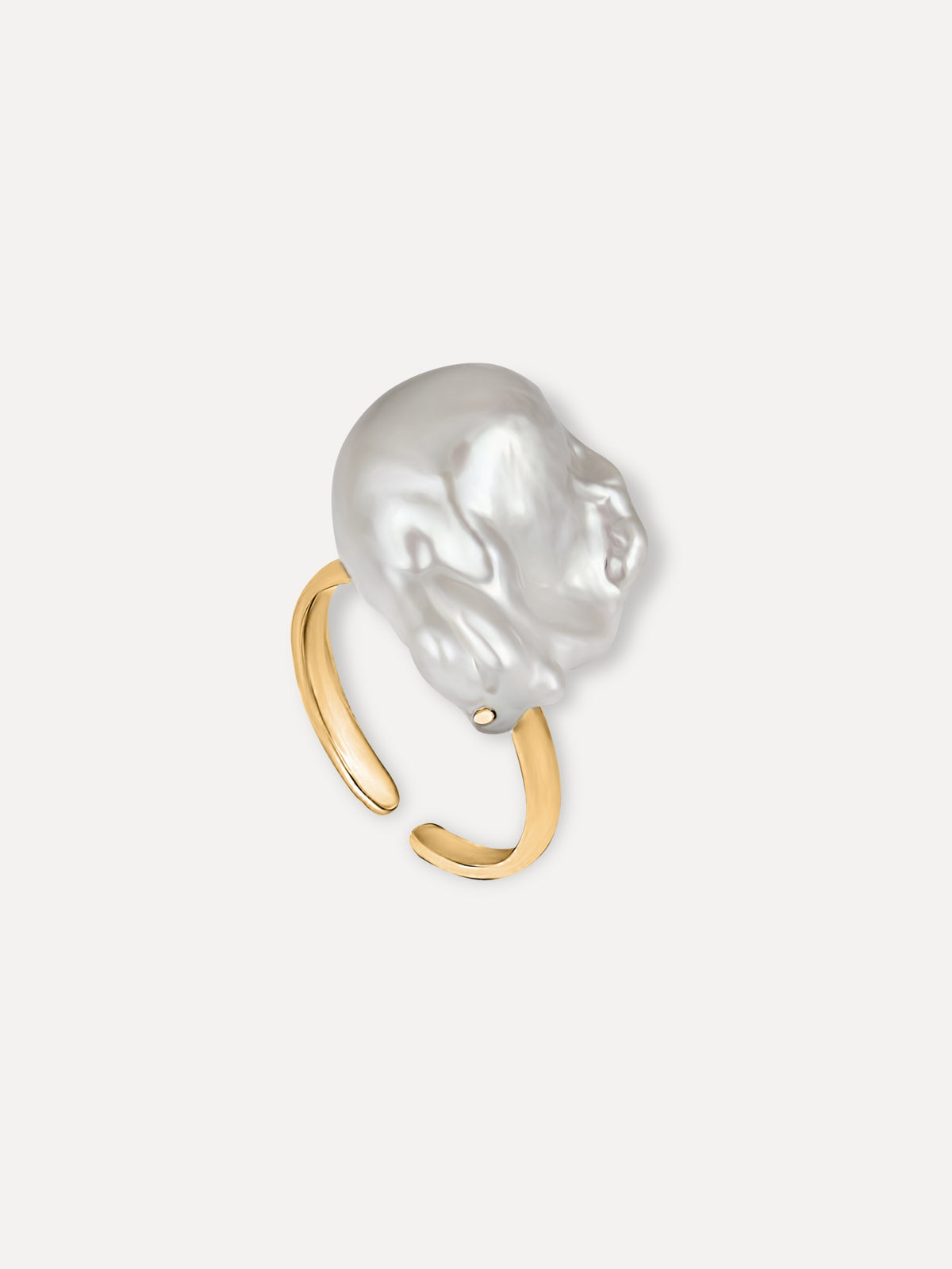Baroque Pearl Ring in Sterling Silver
