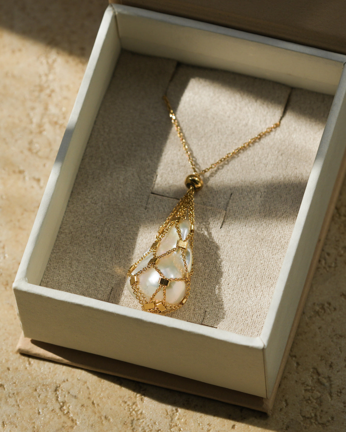 Sterling Silver Pearl Pendant — Hidden Pearl