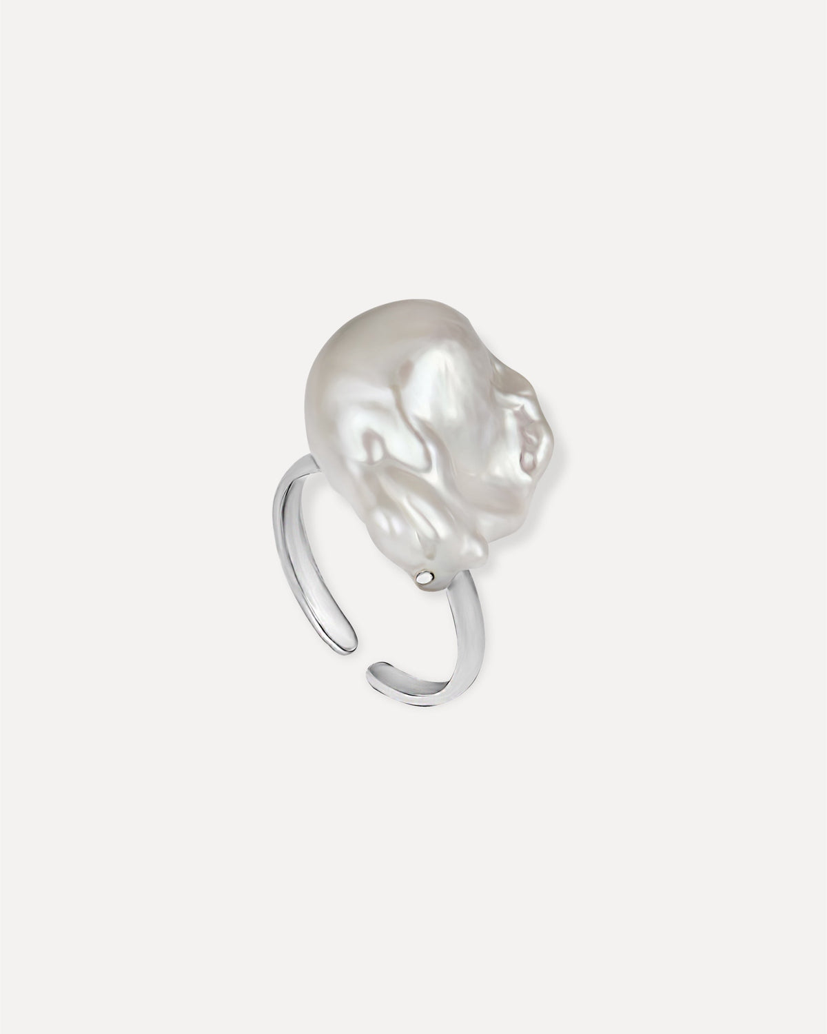 Baroque Pearl Ring in Sterling Silver