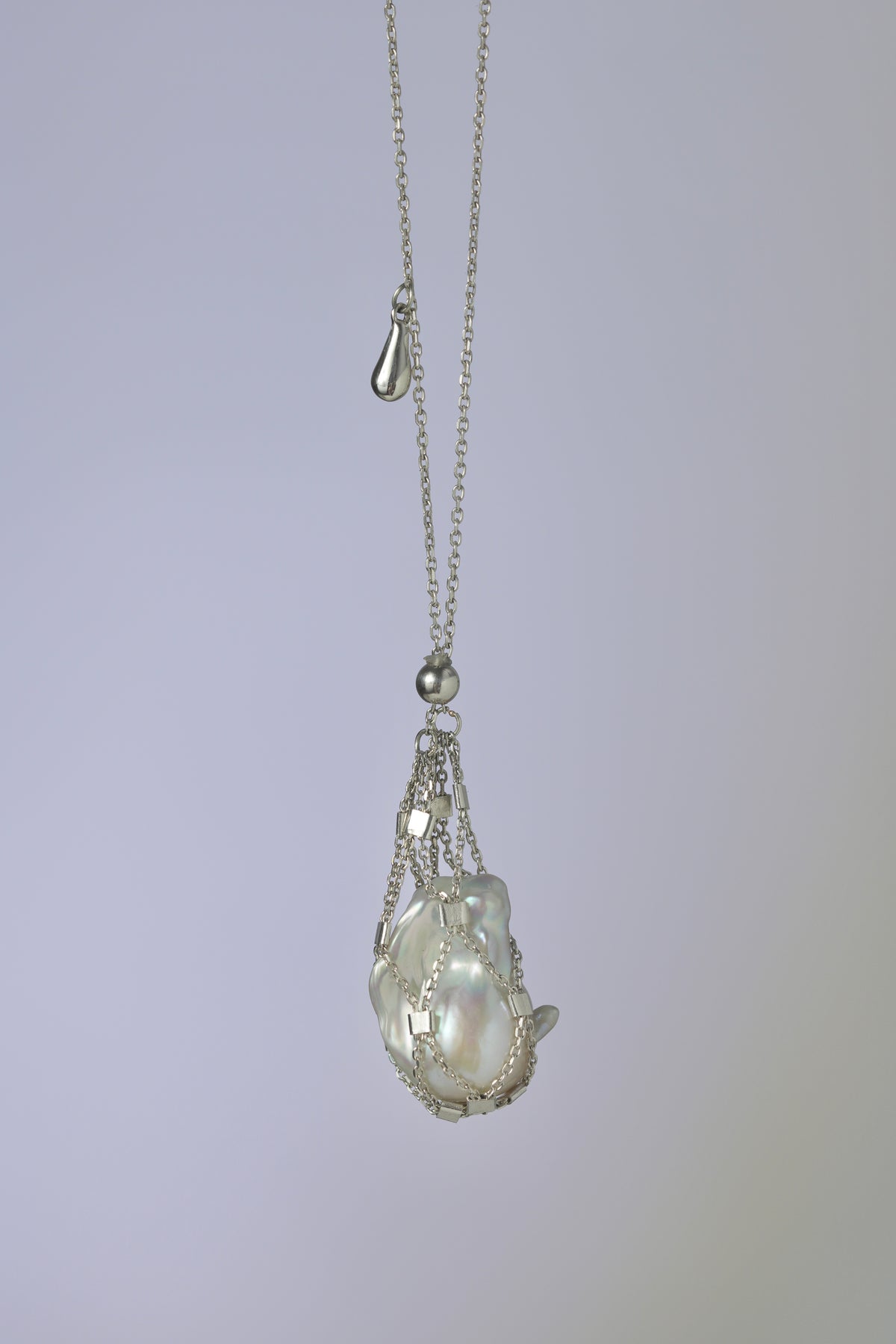 Sterling Silver Pearl Pendant — Hidden Pearl
